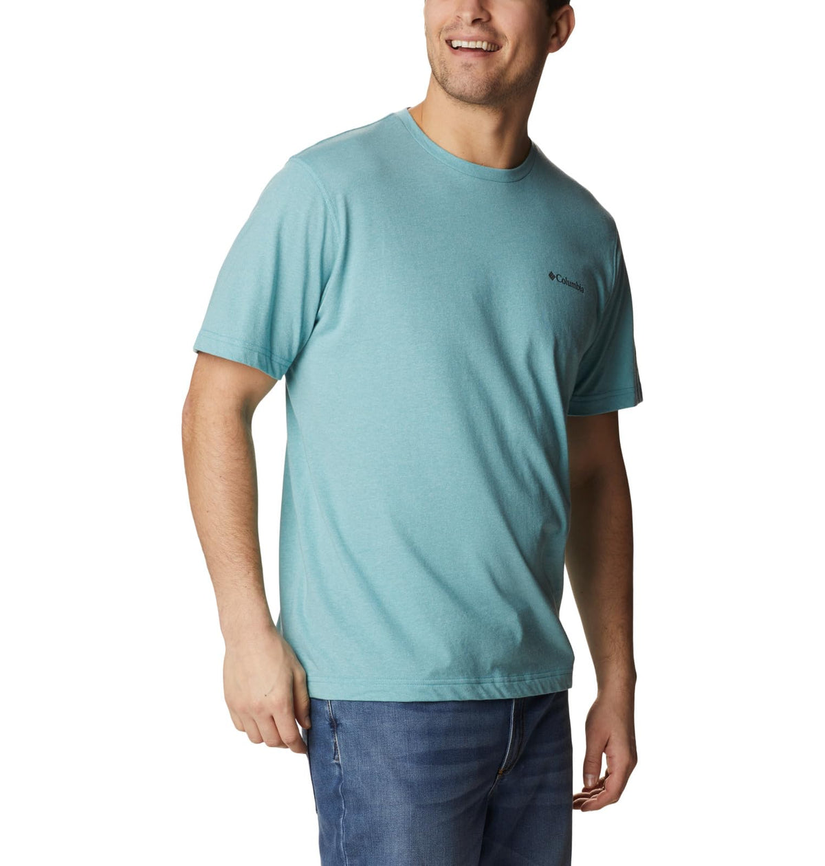 Columbia Men's Thistletown Hills Short Sleeve, Shasta Heather, Small