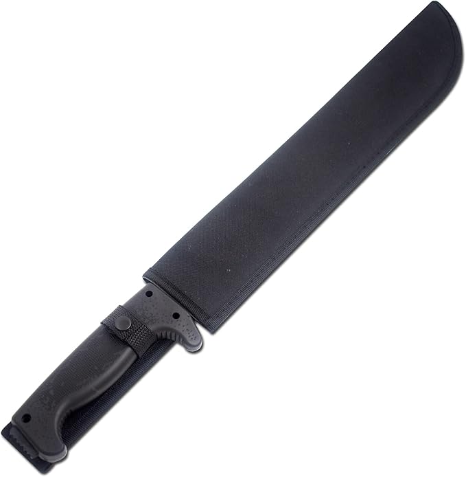 Snake Eye Machete with Heavy Duty Construction-Ergonomic Non-Slip Handle and Belt Sheath for Gardening, Land-Management, Bushcraft, Hunting and Outdoor