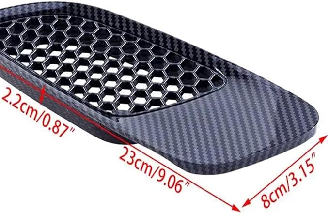 1 Pair Car Front Bonnet Hood Vent Air Intake Cover Compatible