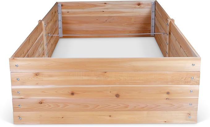 Infinite Cedar Select Cedar Raised Garden Bed (4' x 8' x 17.5" H)