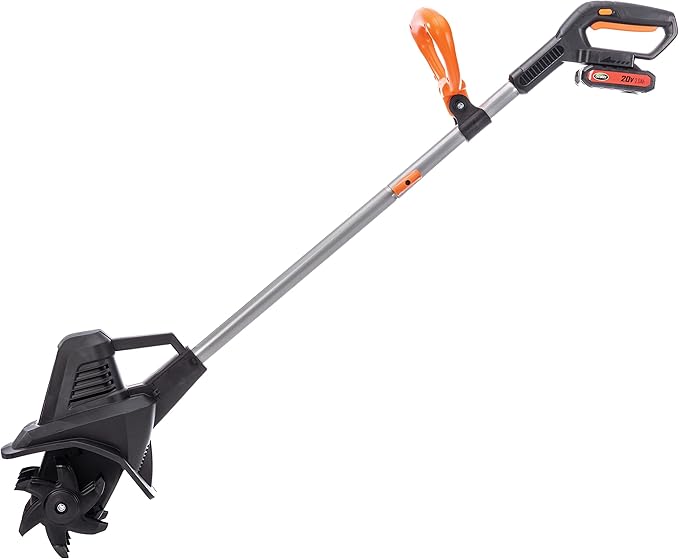 Scotts Outdoor Power Tools TC70020S 20-Volt 7.5-Inch Cordless Garden Tiller Cultivator, (2AH Battery & Fast Charger Included)