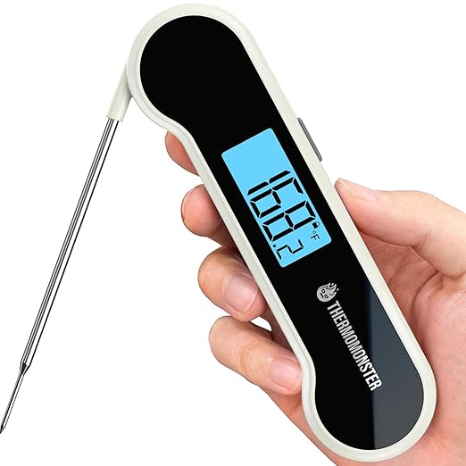0.5 Sec Instant Read Meat Thermometer Digital for Cooking, Grey