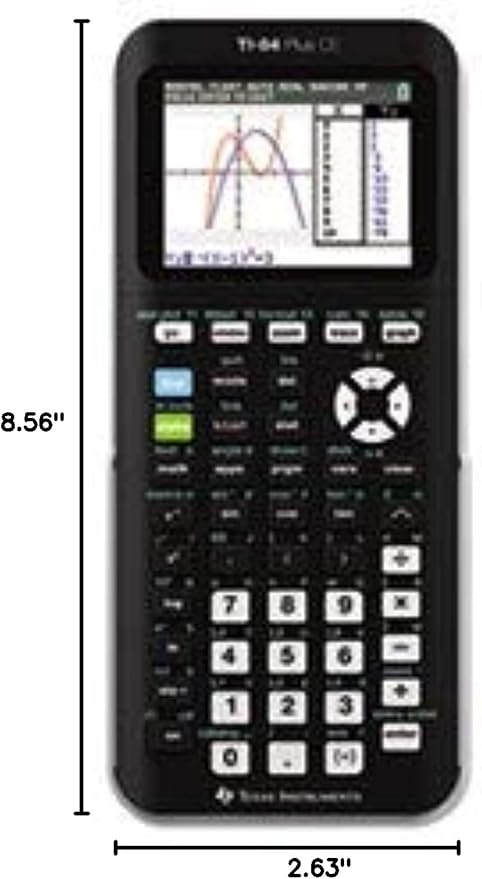 Texas Instruments ti-84 Plus Ce Color Graphing Calculator, Black