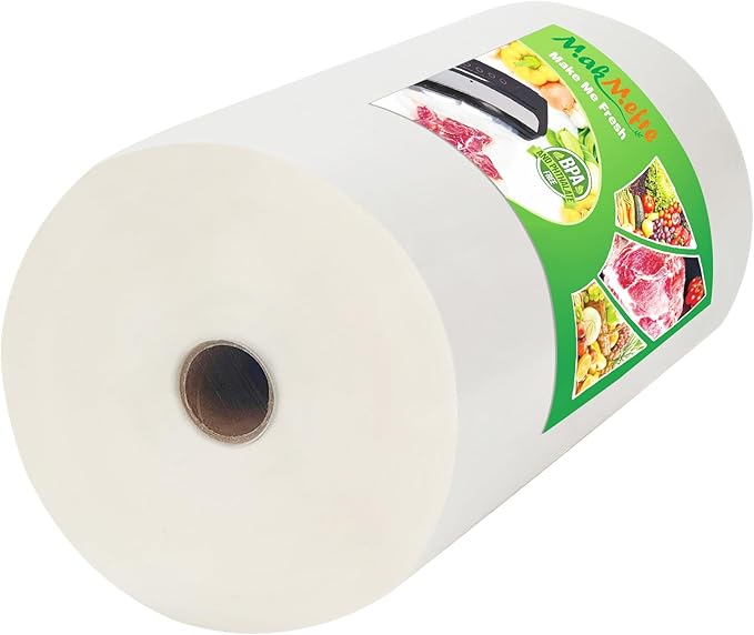 MakMeFre 1Pack Vacuum Sealer Bags Rolls 11"x150' for Food Storage