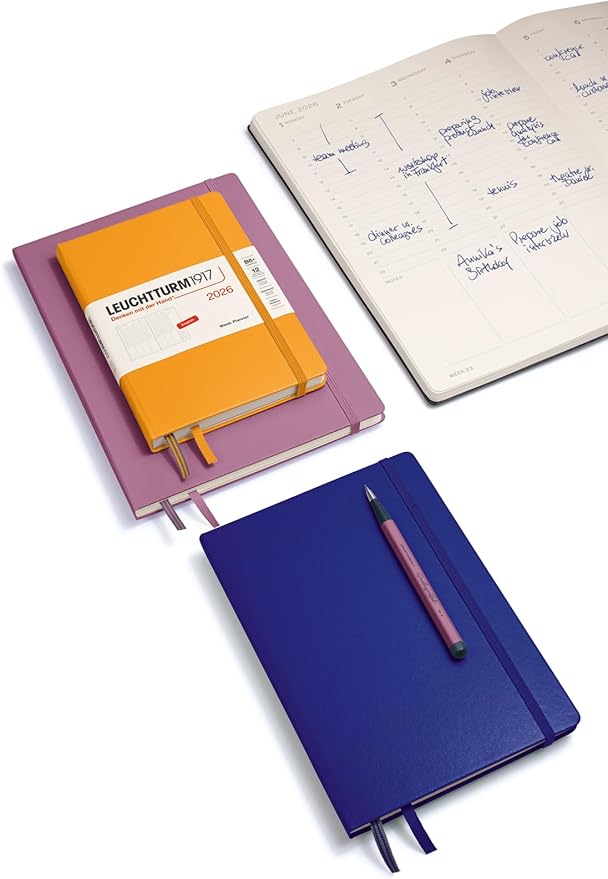 LEUCHTTURM1917 - Weekly Planner 2026, Softcover, Medium (A5), Forest Green (Jan 1 - Dec 31, 2026)