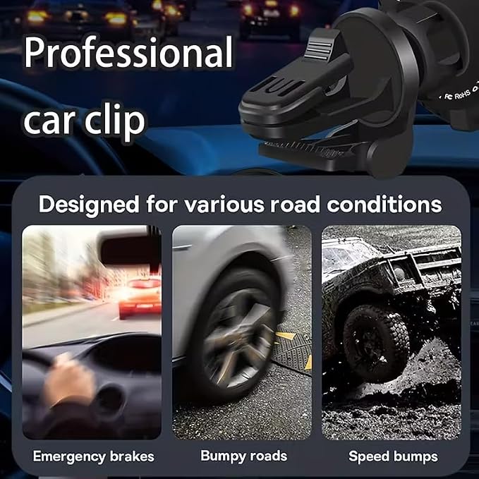 Ultimate Convenience & Safety on the Road Magnetic Wireless Car Charger with Fast Charging & Delivers Reliable Power AnytimeBlack