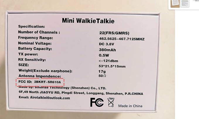 Mini Walkie Talkies Rechargeable for Adult with Earpieces, 3 Pack Two Way Radio Small Walkie Takies for Outdoor Team Work Event Resturant, Super Mini Walkie Talkies Baseball Communication Device