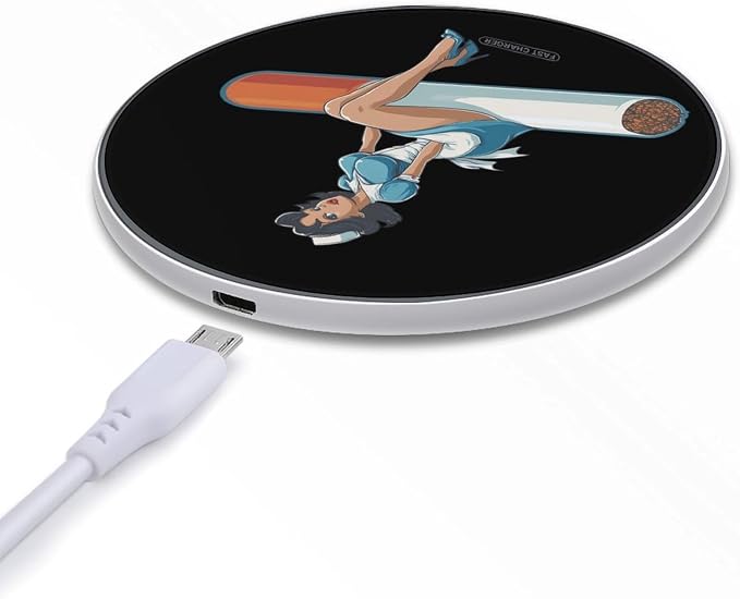 Pinups Lady Cigar Wireless Charger Portable Charging Pad | LightweightAll Smartphone