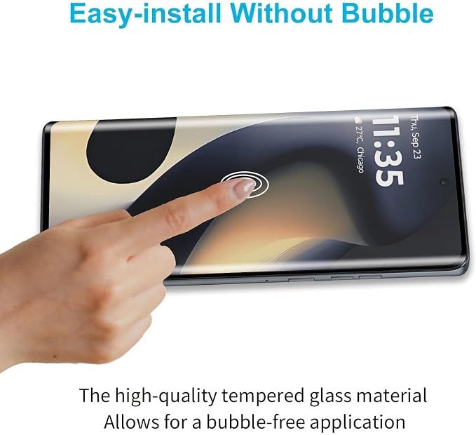 Didisky Screen Protector for Oneplus 9 Pro 3 Pack Tempered Glass Film with 2 Pack Camera Lens Protector Easy to UseScratch-Resistant9H Hardness3D Curved Full Coverage