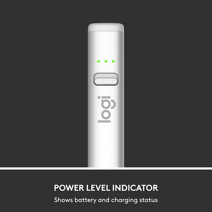 Logitech Crayon Digital Pencil for iPad USB-C Ports | Apple Pencil technology anti-roll design dynamic smart tip