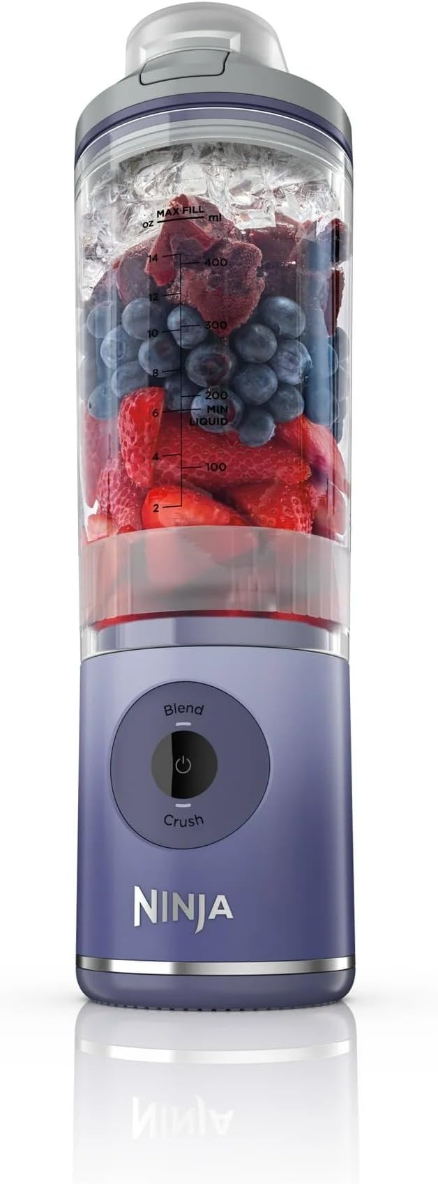 Ninja BC200LD Blast Max Personal Cordless Blender for Smoothies, Frozen Drinks, Ice Crush, 20 oz. Twist & Go Vessel, Lavender - Certified Refurbished