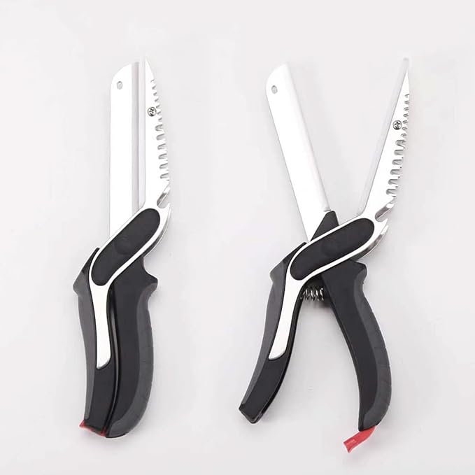 XGIZMOO Kitchen Scissors for Food Slicer Cutter,Quick Release/Install Kitchen Shears Cutting Board Knife Combo for Veggie,Carrots,cucumbers,potatoes,Barbecue Dishwasher Safe (Black)
