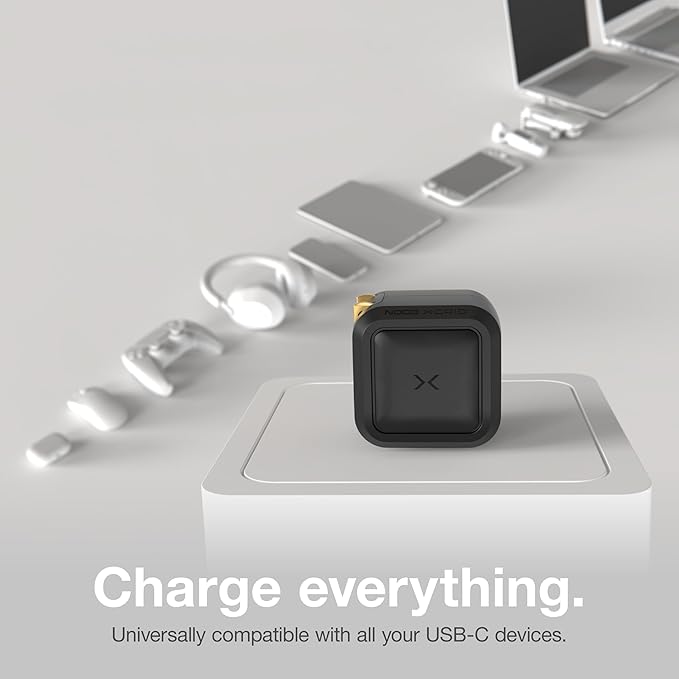 NOCO XGrid X30: 30W USB-C Charger – Single Port GaN Power Adapter with PD 3.0, QC 4.0+, and PPS – Fast Charging with Smart Power Distribution – Foldable Wall Plug, UL Listed