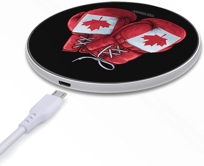 Canada Boxing Gloves Wireless Charger Portable Charging Pad | LightweightAll Smartphone