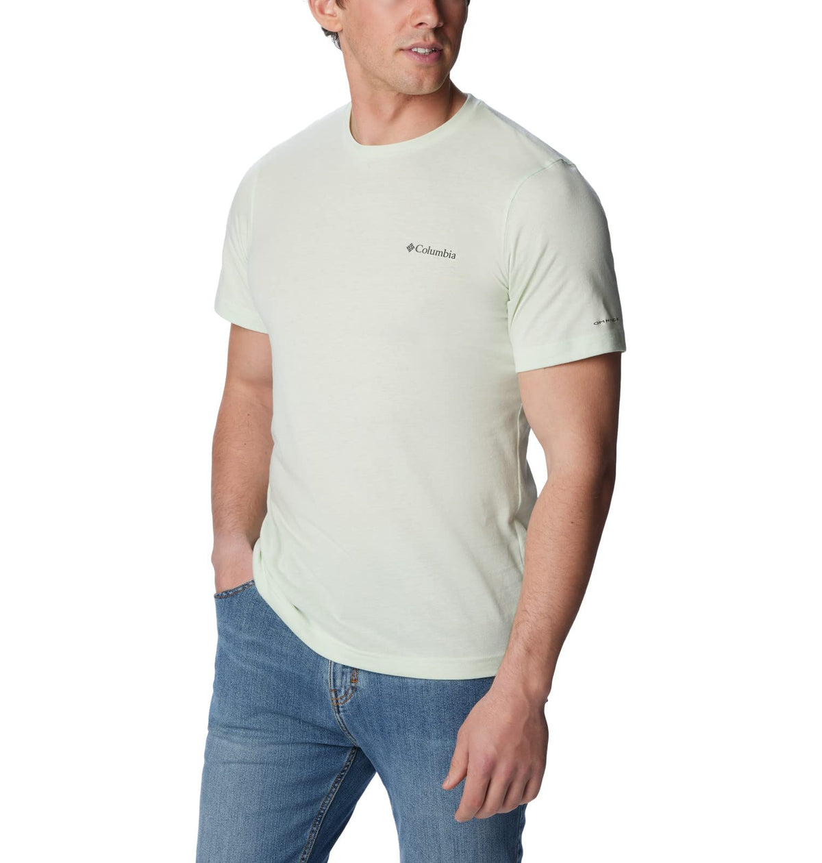 Columbia Men's Thistletown Hills Short Sleeve, Ice Green Heather, 2X Big