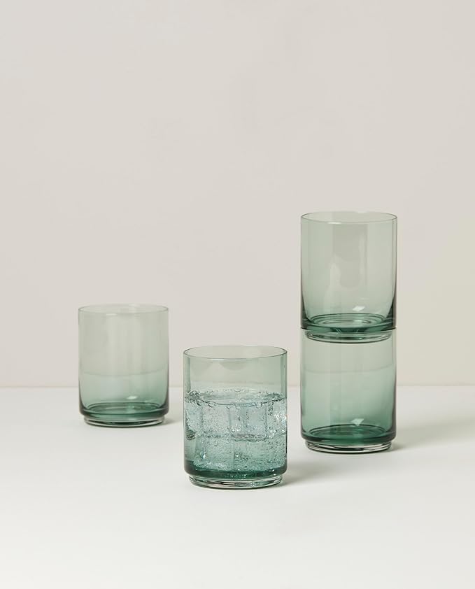 Lenox Tuscany Classics Stackable 4Pc Tall Glasses, 2.79, Green