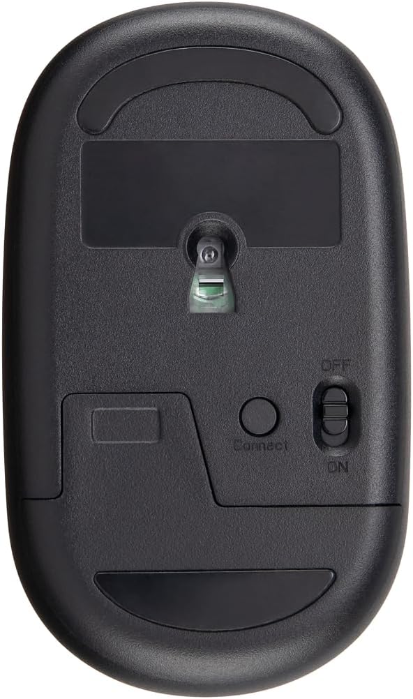 acer Computer Mouse Wireless, 2.4G Slim USB Wireless Mice with USB-A Receiver, 1600 DPI Optical, Laptop Mouse with Plug and Play for Right/Left Handed Users (for Chromebooks, Windows PC & Mac) Black