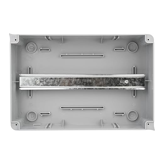 Mollom 24 Way Power Distribution Box with Bus Bars and Din Rail for Miniature Circuit Breaker MCB, Waterproof IP66.Padlock Available for Indoor and Outdoor Use