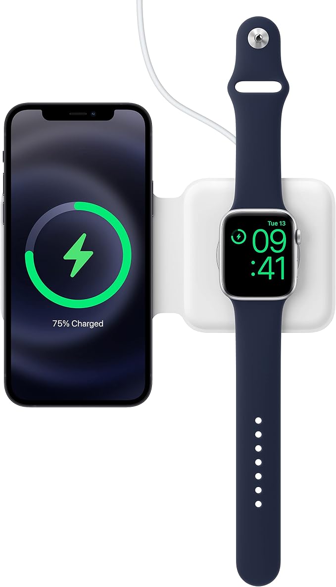 Apple MagSafe Duo - Wireless Charger with Fast Charging Capability Type C Wall Charger Compatible with iPhone AirPods and Watch