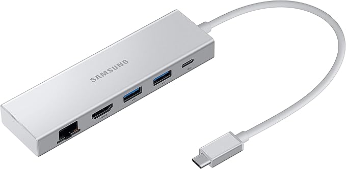 Samsung Multiport Adapter - USB C, USB C, HDMI FHD& RJ45 Silver