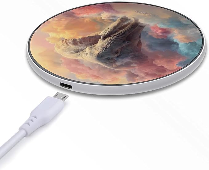 Elephant in The Clouds Wireless Charger Portable Charging Pad | LightweightAll Smartphone