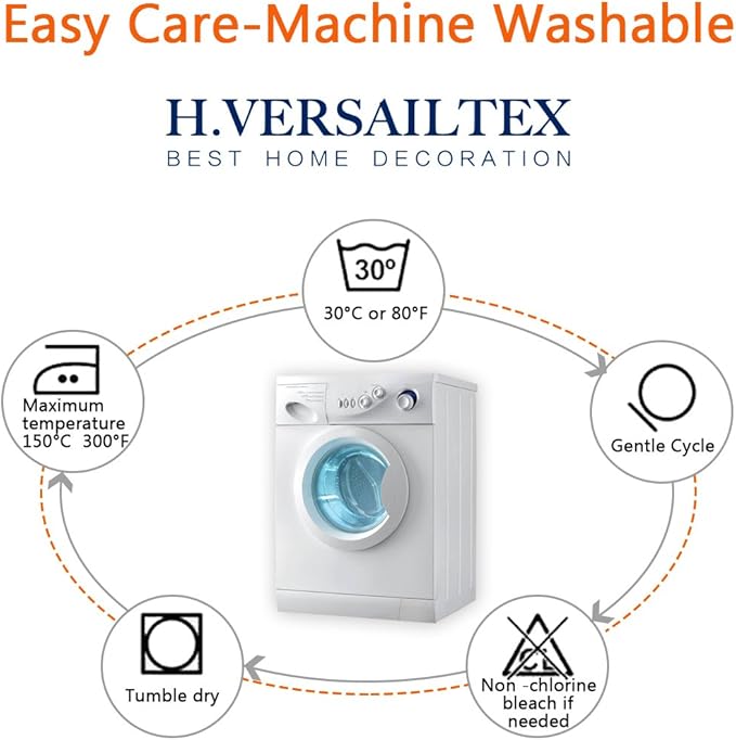 H.VERSAILTEX Super Stretch Stylish Cushions Covers/Furniture Cover Spandex Jacquard Small Checked Pattern Super Soft Slipcover Washable Individual