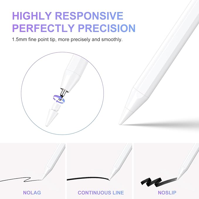 Black Replacement Tips for JAMJAKE K10 Stylus Pen (4 Pack)