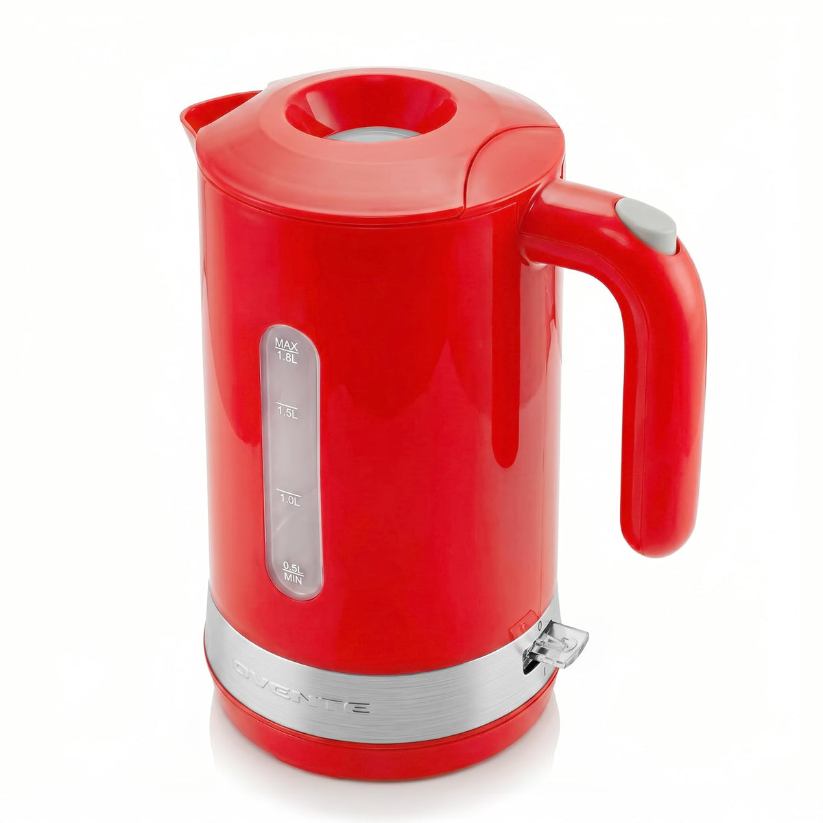 OVENTE 1.8L Electric Kettle, BPA-Free with Easy-Fill Lid, Red KP413R