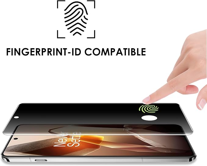 Privacy Screen Protector for OnePlus 13-3 Pack Tempered Glass UV Set Anti Spy 9H Scratch Resistant Sensitive Touch Edge to Edge Full Coverage