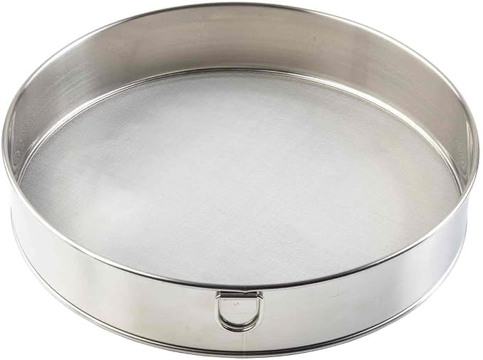 Tablecraft Fine Mesh Sieve Strainer, 10-Inch Round Durable Stainless Steel