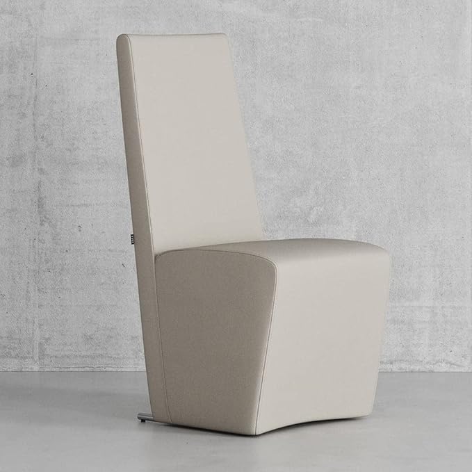 Zuri Furniture Boston High Back Modern Dining Chair - Cream