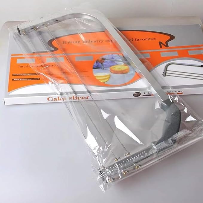 CALOPET Professional Cake Leveler Slicer Cutter 4-Layer Stainless Cutter