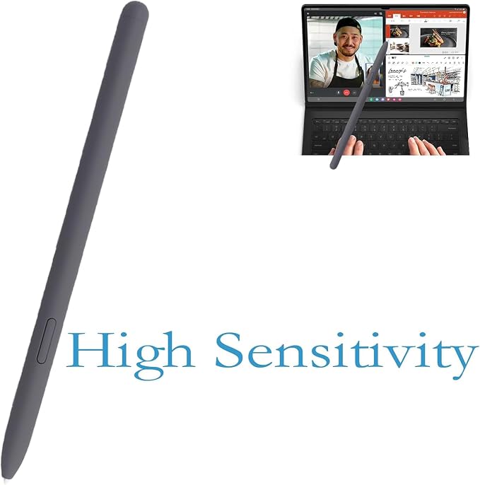 Grey Galaxy Tab S9 FE Stylus S Pen for Samsung Galaxy Tab S9 FE Stylus Pen Replacement with 5 Tips for Samsung Galaxy Tab S9 FE S Pen with Eject Pin