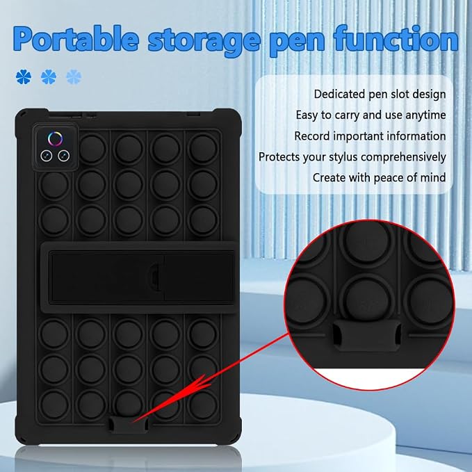 for Urao X109 Tablet CaseUrao Tablet 10 Inch Case Stand Function Multi-Angle Compatible Portable Shockproof Drop Prevention Thin Standable Shockproof Protective Cover+Shoulder Strap+Stylus