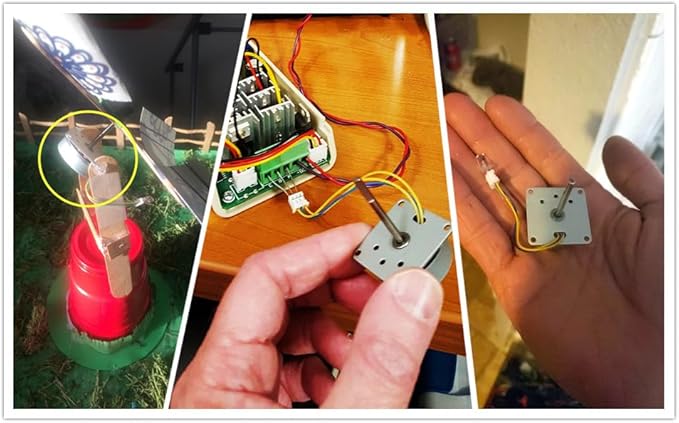 CrocSee Micro 3 Phase AC Mini Hand Brushless Motor Generator Model Science Experiment Teaching Aid Kit DIY