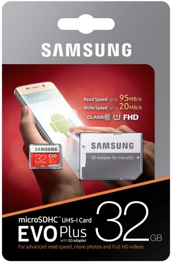 Samsung 32GB EVO Plus Class 10 Micro SDHC with Adapter (MB-MC32GA/AM)