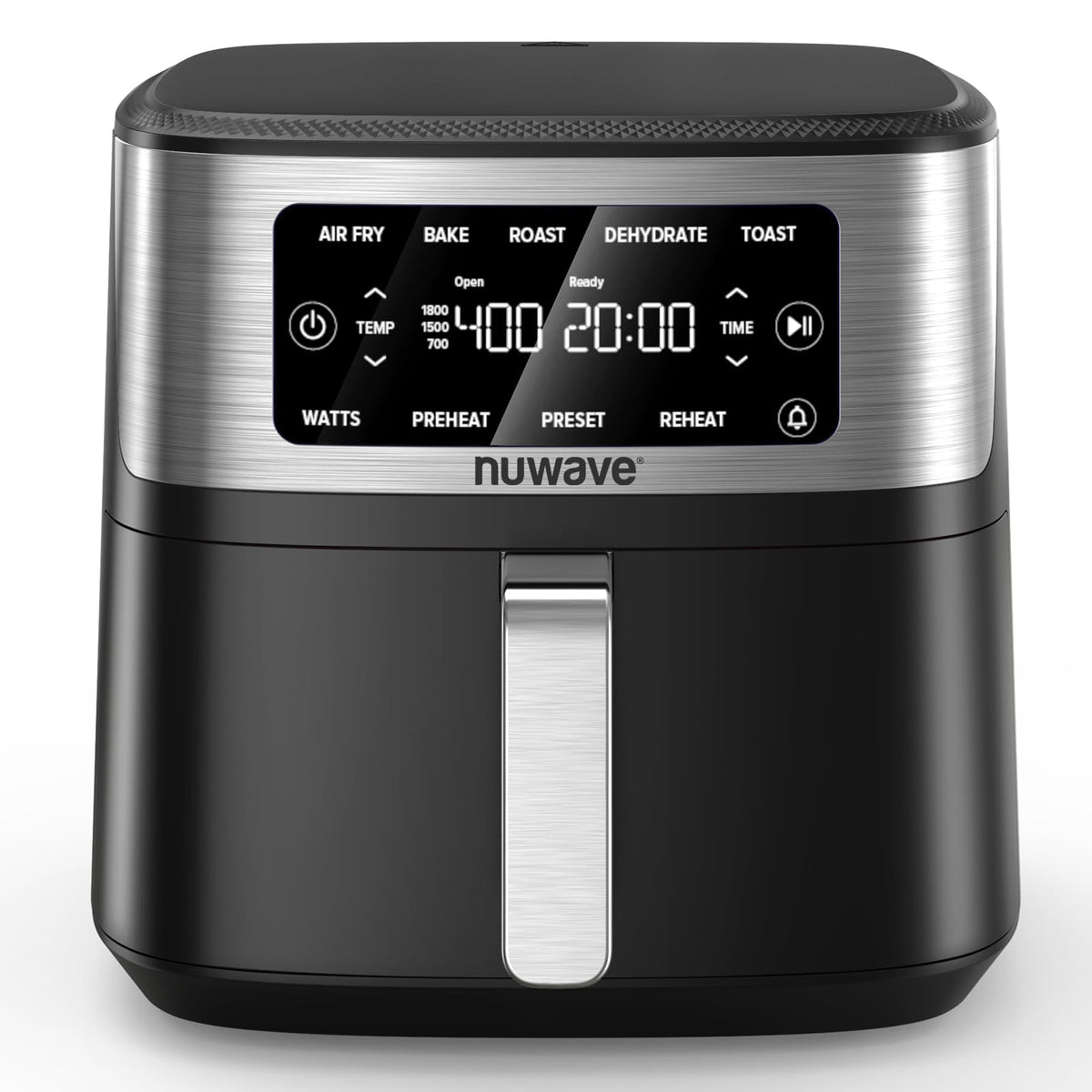 Nuwave Brio Plus 7QT Air Fryer, Extra Crispy Results w/Less Oil, PFAS-Free