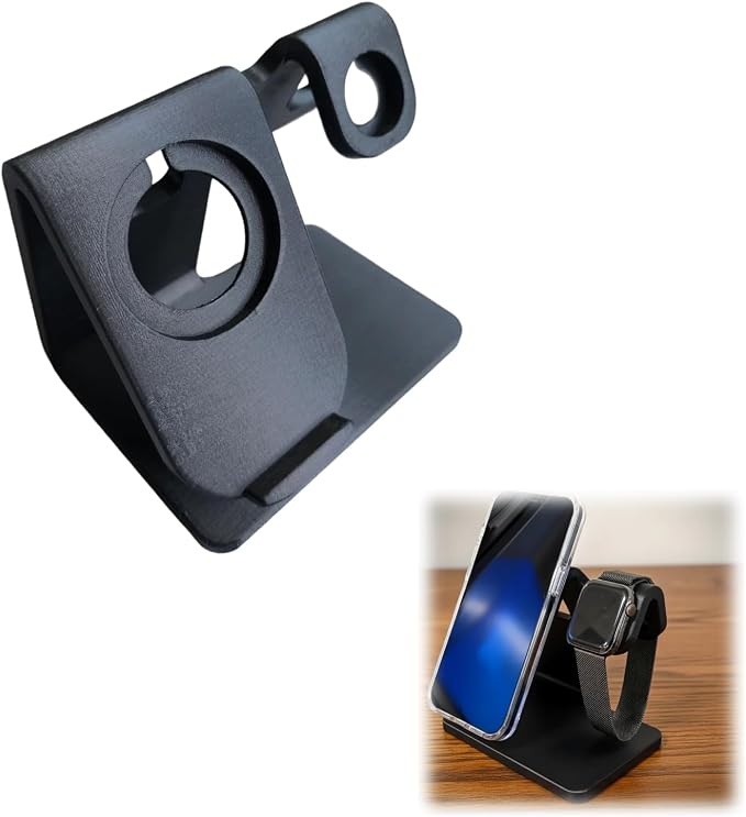 for MagSafe Phone & Watch Charging Stand for Apple iPhone and Apple Watch Magnetic Dual Device Charging Dock for Desk and Nightstand