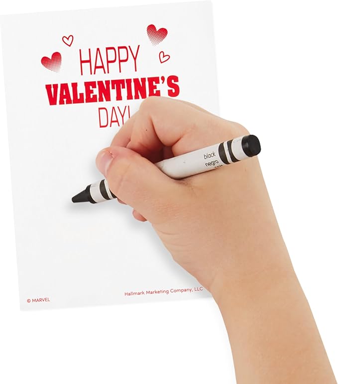 Hallmark Avengers Valentines Day Cards and Stickers for Kids School (24 Classroom Valentines with Envelopes)