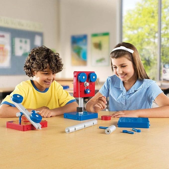 Learning Resources Simple Machines, STEM, Early Engineering Toy Set of 5, Ages 8+