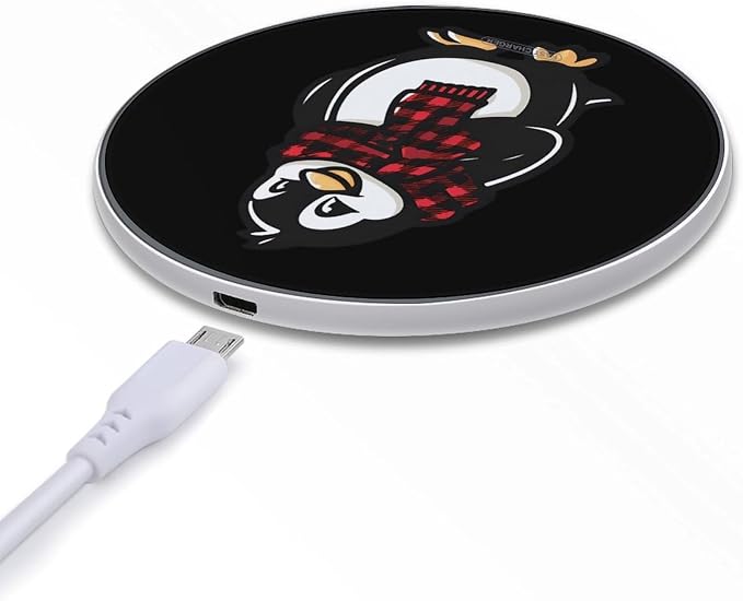 Winter Penguins Wireless Charger Portable Charging Pad | LightweightAll Smartphone