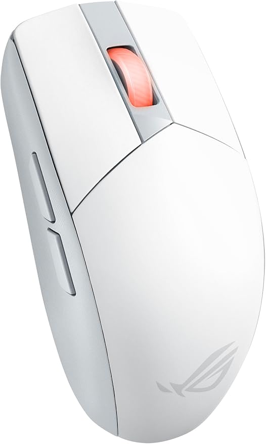ASUS ROG Strix Impact III Wireless Gaming Mouse, 57 G Lightweight, 36K DPI Sensor, Bluetooth & 2,4GHz RF, ROG SpeedNova, Up to 618hrs Battery Life, Replaceable Switches, ROG Omni Receiver, White