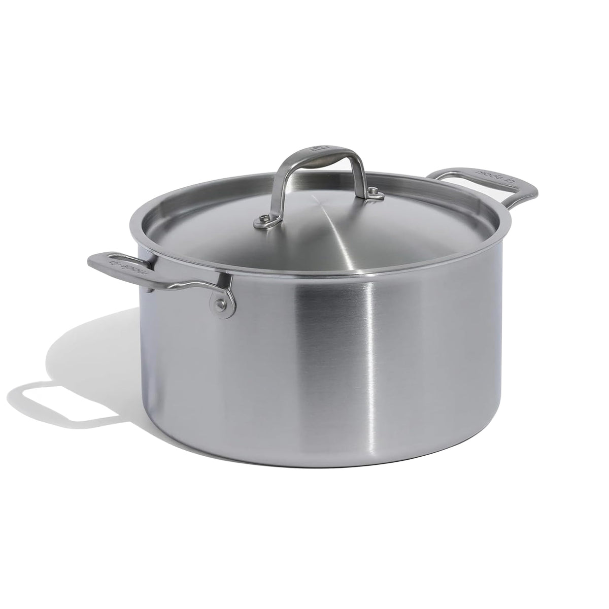 Made In Cookware - 8 Quart Stainless Steel Stock Pot With Lid - 5 Ply Stainless Clad - Professional Cookware - Crafted in Italy - Induction Compatible