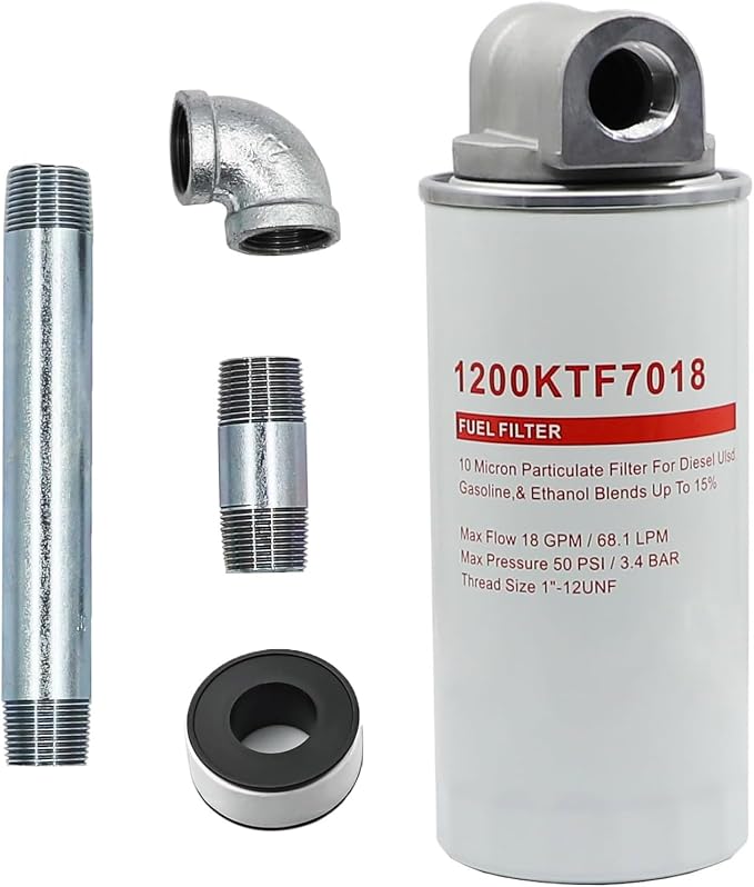 1200KTF7018 Fuel Filter 10 Micron 3/4" 18GPM 50PSI 10Micron Fuel Filtration