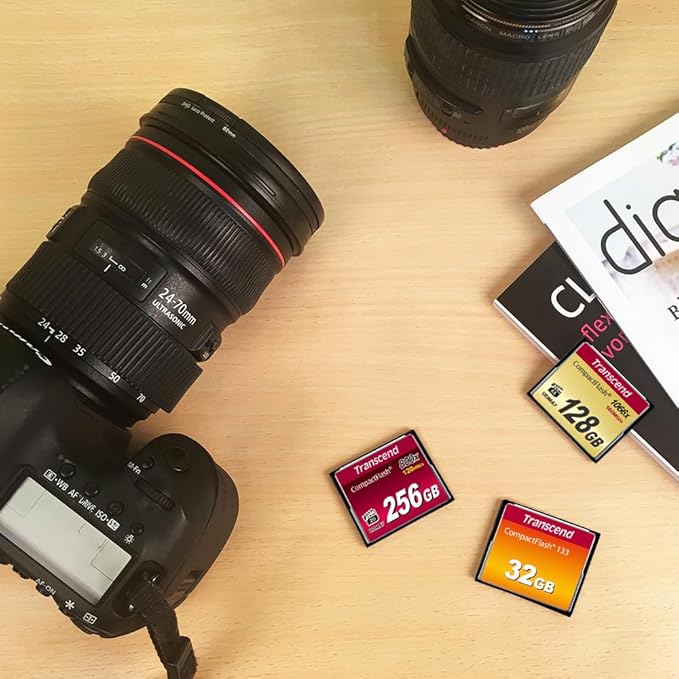Transcend 2GB CF133, CompactFlash Memory Card, SLR Camera Card, MLC - TS2GCF133