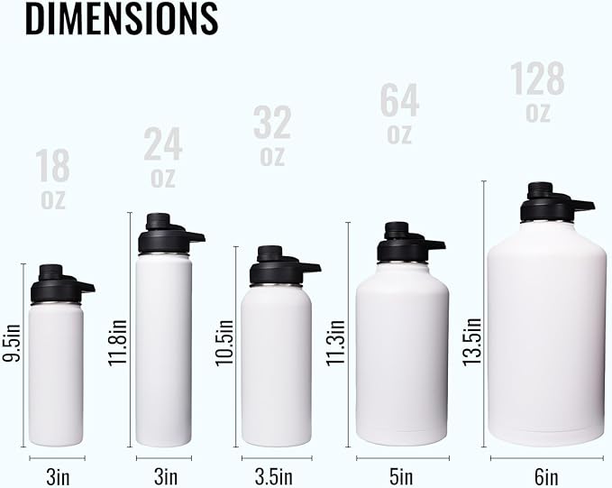 24 oz Insulated Water Bottle with Handle, 304 Stainless Steel Water Bottles with Wide Mouth, Double Wall Vacuum Sports Water Bottle, BPA Free, Keep Cold and Hot, Purple