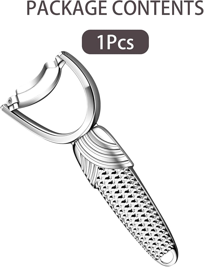 Corn Planer Cutter Tool with Stainless Steel Blade, Non-Slip Aluminum Alloy Handle, Kitchen Multifunctional Stripper Thresher Peeler, Perfect for Removing Kernels from the Cob