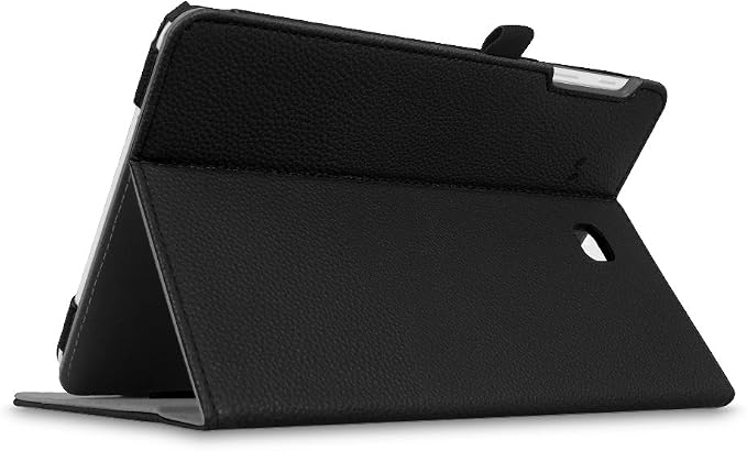 Fintie Multi-Angle Case for Samsung Galaxy Tab E 9.6 2015 Black | Model SM-T560/T561/T565/T567 Front Card Pocket Corner Protection