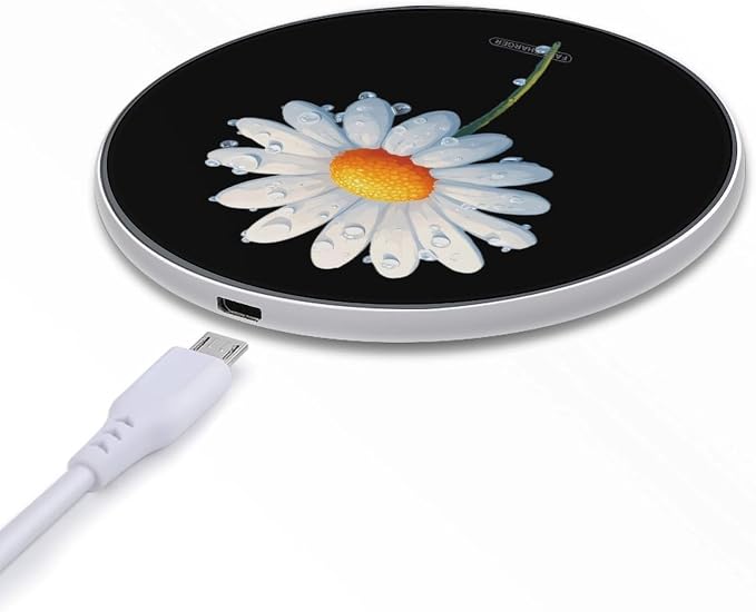 Flowers Daisy Wireless Charger Portable Charging Pad | LightweightAll Smartphone