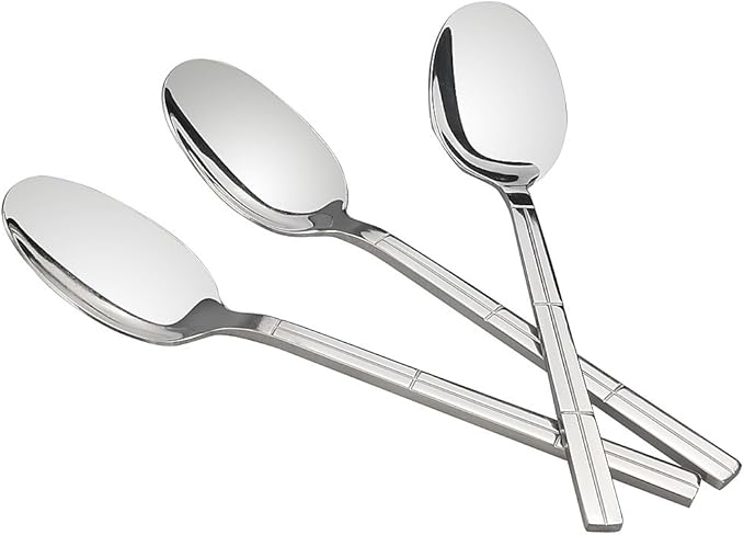 Lesbin Stainless Steel Dinner Spoons, 12-Piece Table Spoon Set